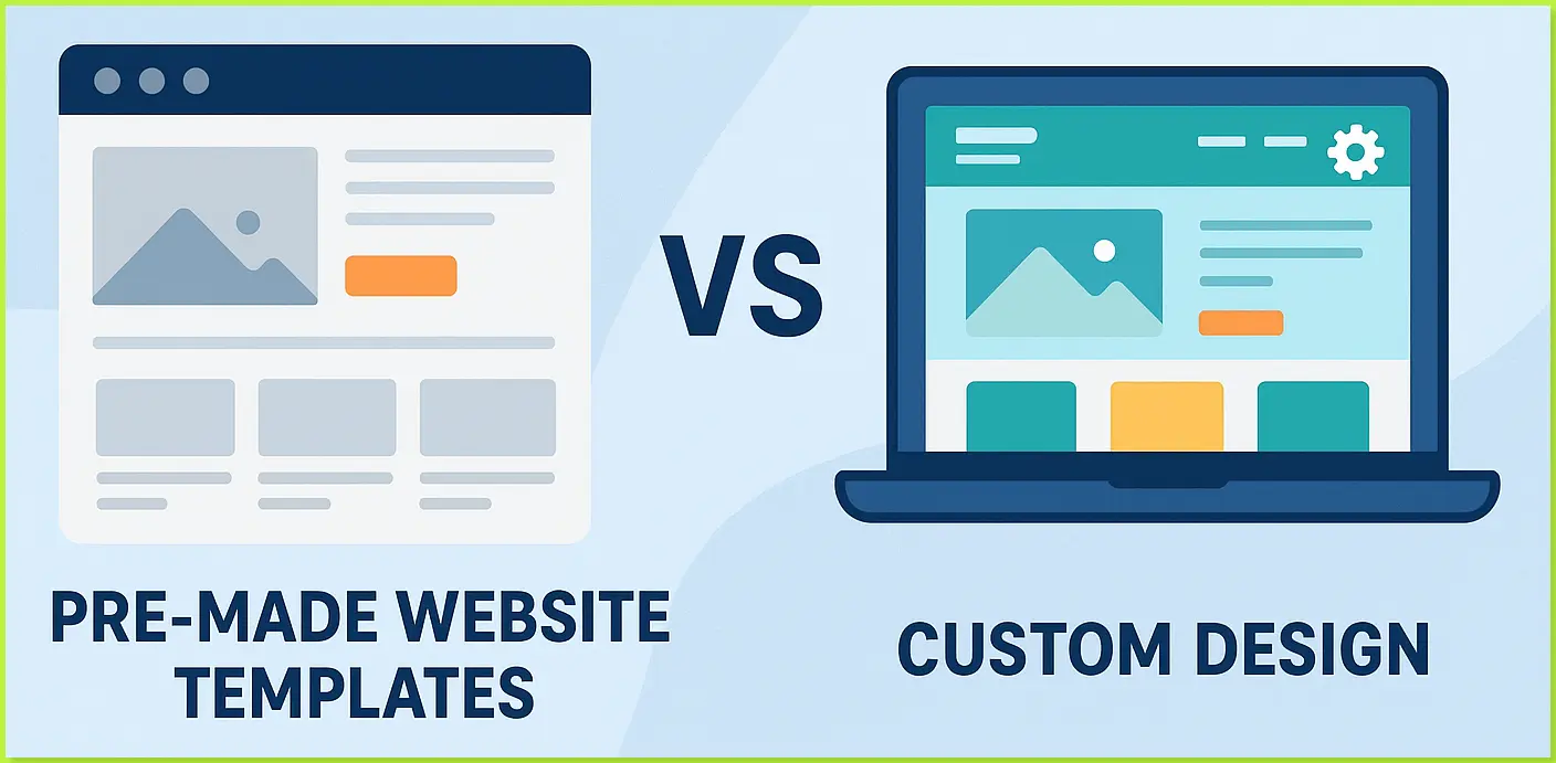 pre-made-website-templates-vs-custom-design