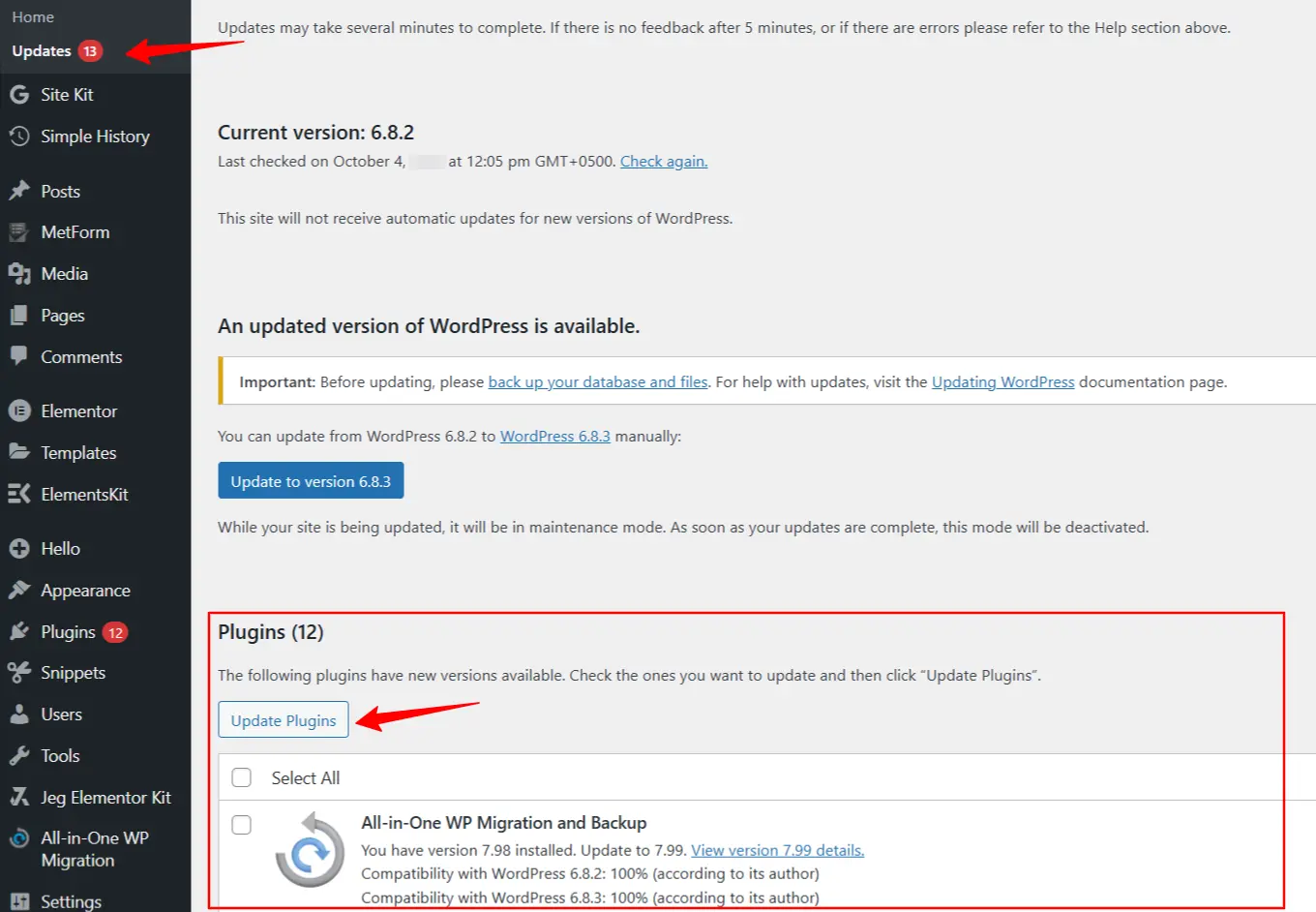 go-to-updates-on-dashboard